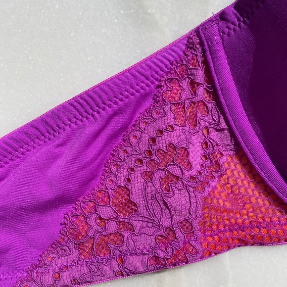Natori - Josie magenta and orange underwire bra - Picture 3 of 5